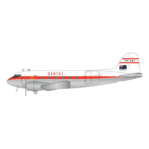 Gemini Jets G2QFA553 1/200 Qantas Airways DC-3 VH-EBU Polished - Image 2