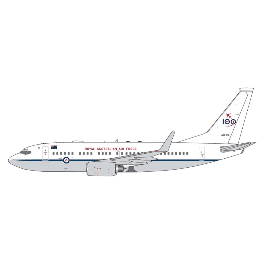 Gemini Jets GMRAA135 1/400 Royal Australian Air Force Boeing 737-700W (BBJ) A36-001 RAAF 100 Years - Image 2