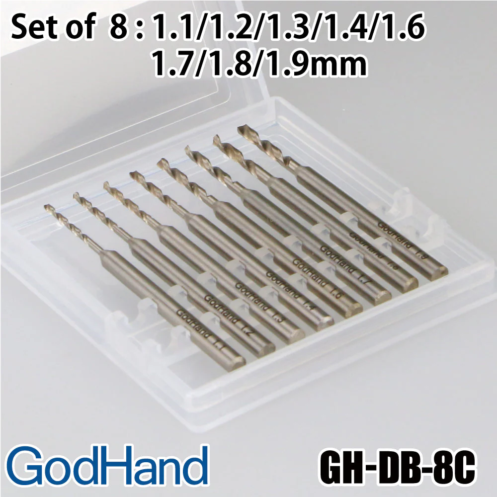GodHand DB-8C Drill Bit Set C 8pc - Image 2