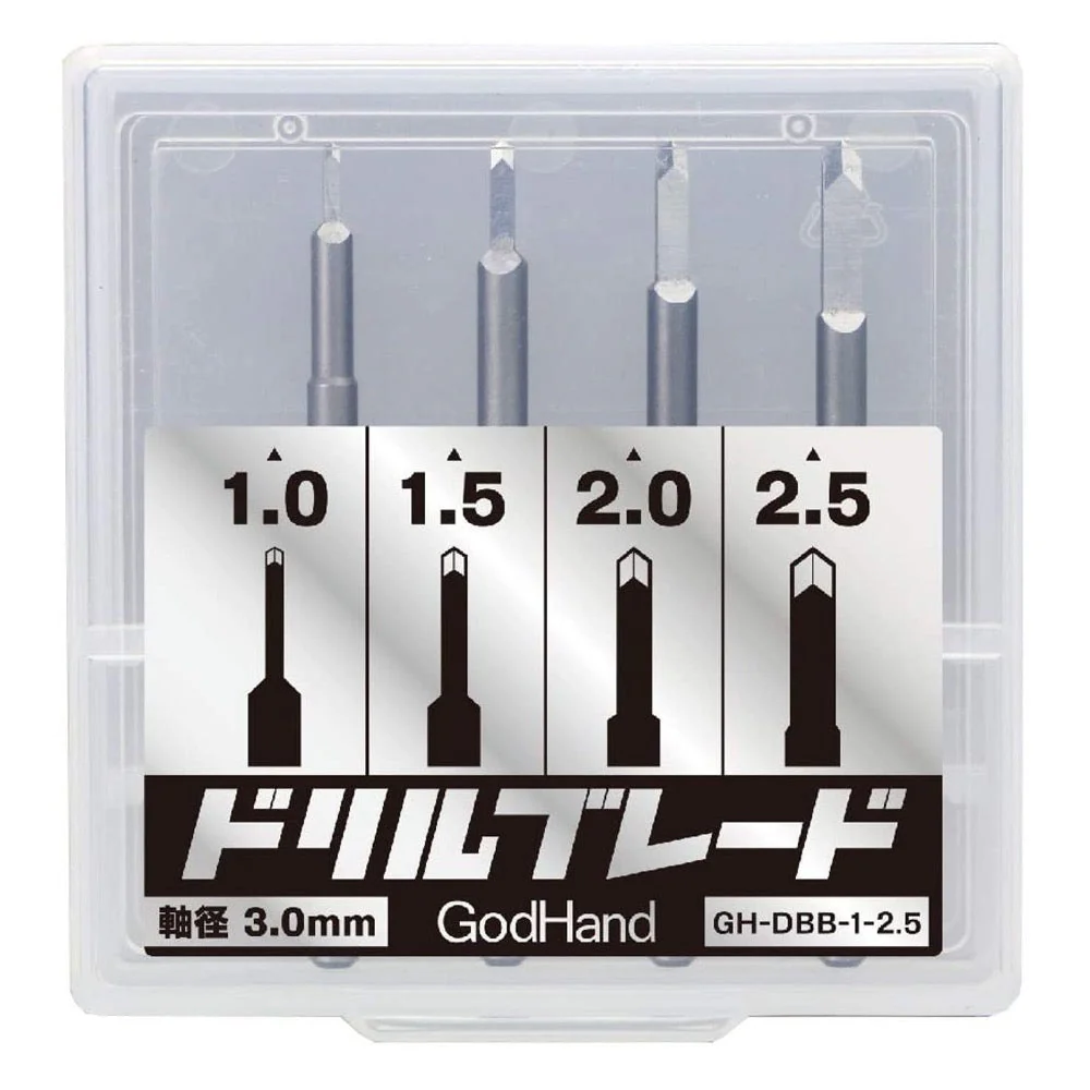 GodHand DBB-1-25 Drill Blade Set 4pc - Image 2