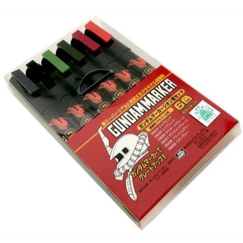 Mr Hobby (Gunze) GMS108 Gundam Marker Zeon Army Set - Image 2