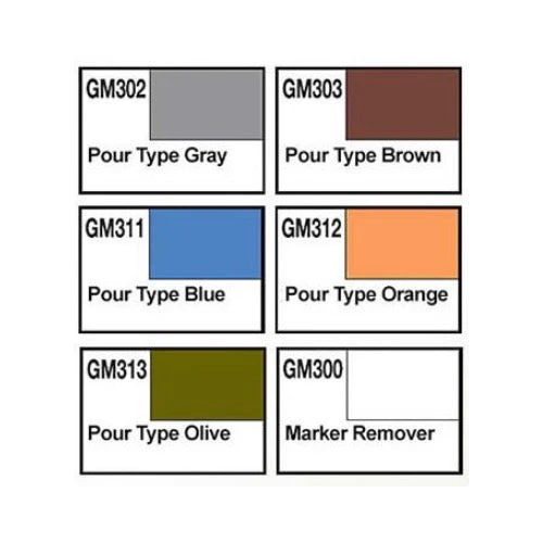 Mr Hobby (Gunze) Gundam Marker Pour Type Set - Image 2