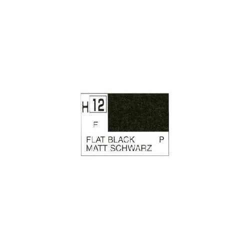 Mr Hobby (Gunze) H012 Aqueous Flat Black Acrylic Paint 10ml - Image 3