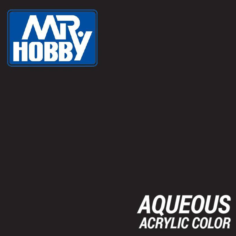 Mr Hobby (Gunze) H002 Aqueous Gloss Black Acrylic Paint 10ml - Image 2
