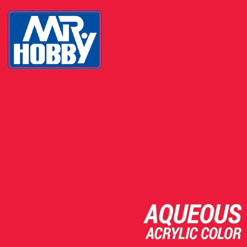 Mr Hobby (Gunze) H023 Aqueous Gloss Shine Red Acrylic Paint 10ml - Image 2