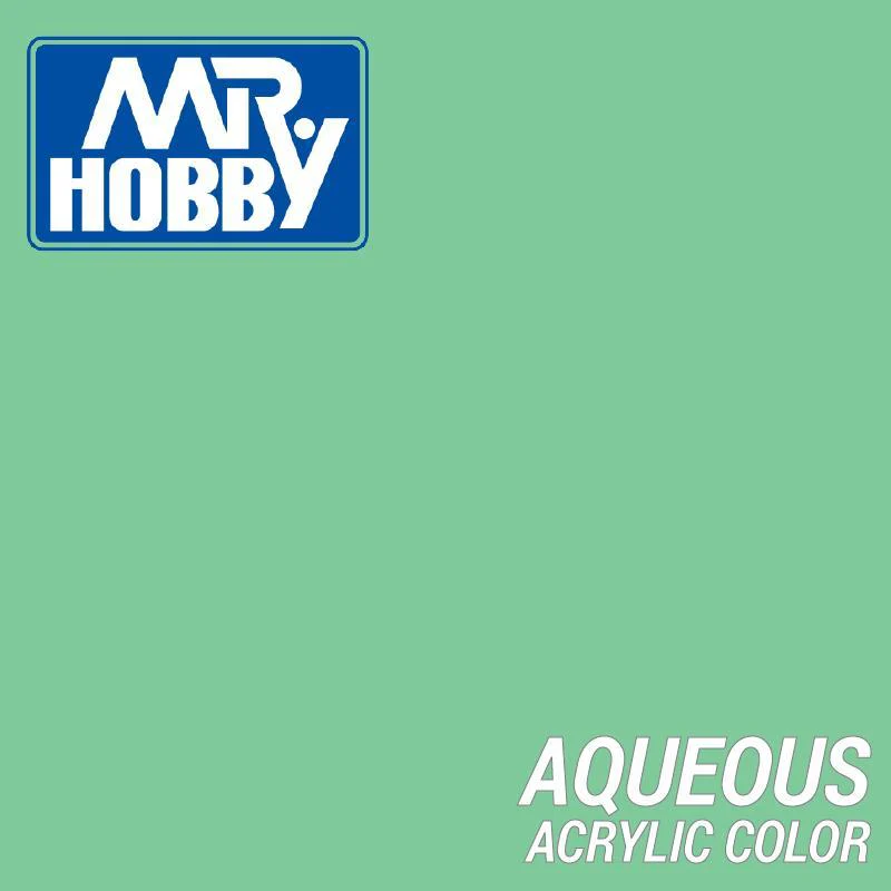 Mr Hobby (Gunze) H026 Aqueous Gloss Bright Green Acrylic Paint 10ml - Image 2