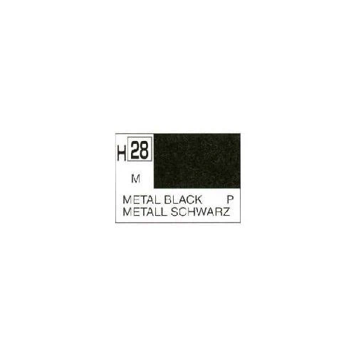 Mr Hobby (Gunze) H028 Aqueous Metal Black Acrylic Paint 10ml - Image 3