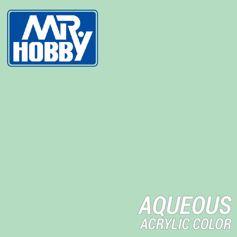 Mr Hobby (Gunze) H031 Aqueous Gloss White Green Acrylic Paint 10ml - Image 2