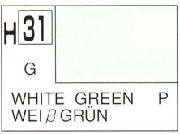 Mr Hobby (Gunze) H031 Aqueous Gloss White Green Acrylic Paint 10ml - Image 3