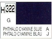 Mr Hobby (Gunze) H322 Aqueous Gloss Cyan Blue Acrylic Paint 10ml - Image 3