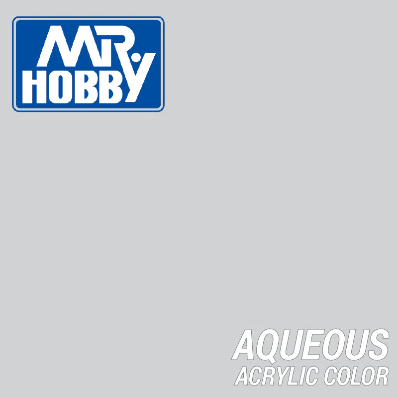 Mr Hobby (Gunze) H324 Aqueous Flat Light Grey Acrylic Paint 10ml - Image 2