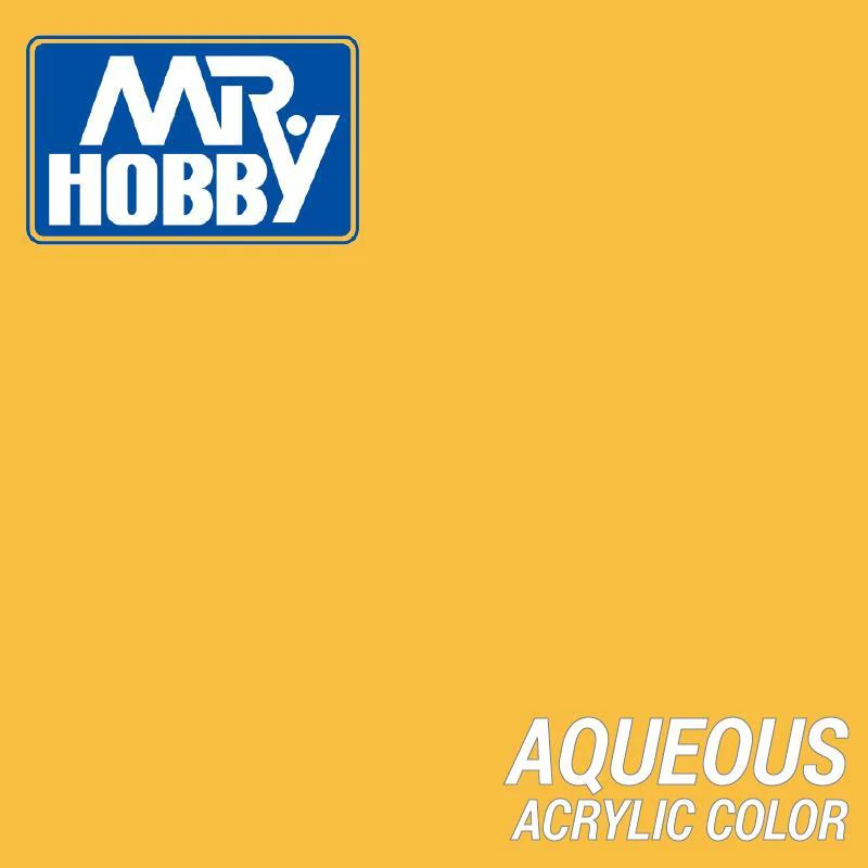Mr Hobby (Gunze) H329 Aqueous Gloss Yellow FS13538 Acrylic Paint 10ml - Image 2