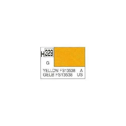 Mr Hobby (Gunze) H329 Aqueous Gloss Yellow FS13538 Acrylic Paint 10ml - Image 3