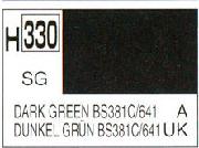 Mr Hobby (Gunze) H330 Aqueous Semi-Gloss Dark Green BS381C/641 Acrylic Paint 10ml - Image 3