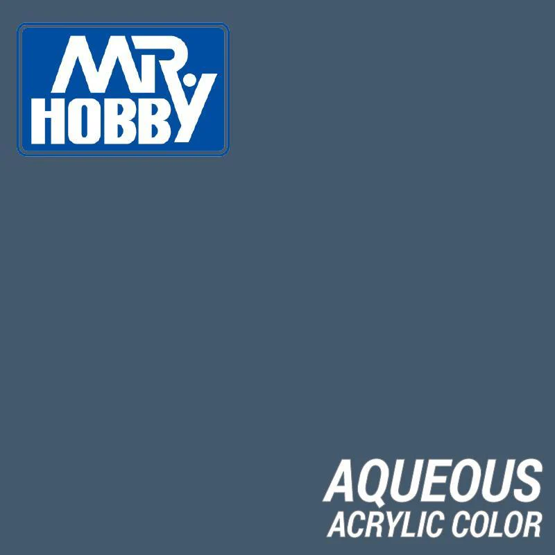Mr Hobby (Gunze) H333 Aqueous Semi-Gloss Extra Dark Sea Grey BS381C/640 Acrylic Paint 10ml - Image 2