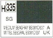 Mr Hobby (Gunze) H335 Aqueous Semi-Gloss Medium Sea Grey BS381C/ 640 Acrylic Paint 10ml - Image 3