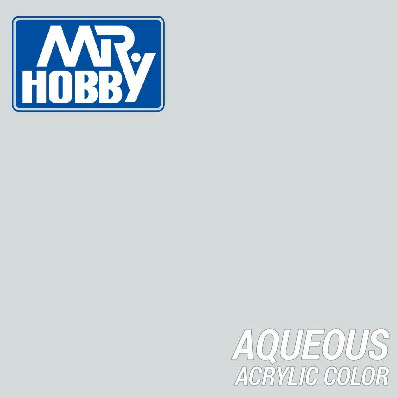 Mr Hobby (Gunze) H338 Aqueous Semi Gloss Light Grey FS36495 Acrylic Paint 10ml - Image 2