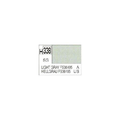 Mr Hobby (Gunze) H338 Aqueous Semi Gloss Light Grey FS36495 Acrylic Paint 10ml - Image 3