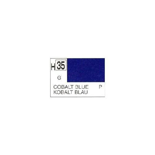 Mr Hobby (Gunze) H035 Aqueous Gloss Cobalt Blue Acrylic Paint 10ml - Image 3