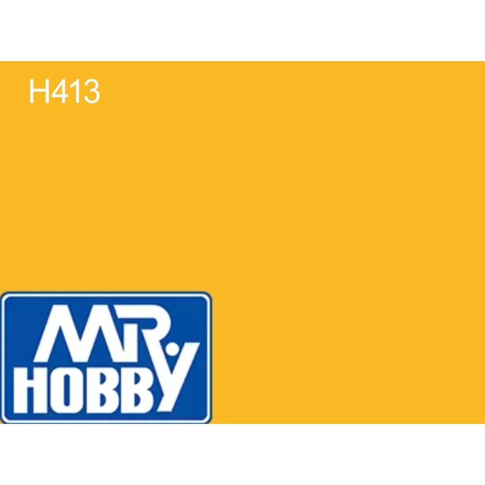 Mr Hobby (Gunze) H413 Aqueous Semi-Gloss RLM 04 Yellow Acrylic Paint 10ml - Image 2