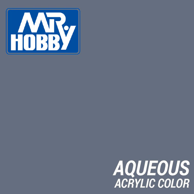 Mr Hobby (Gunze) H042 Aqueous Gloss Blue Grey Acrylic Paint 10ml - Image 2