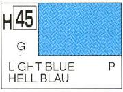 Mr Hobby (Gunze) H045 Aqueous Gloss Light Blue Acrylic Paint 10ml - Image 3