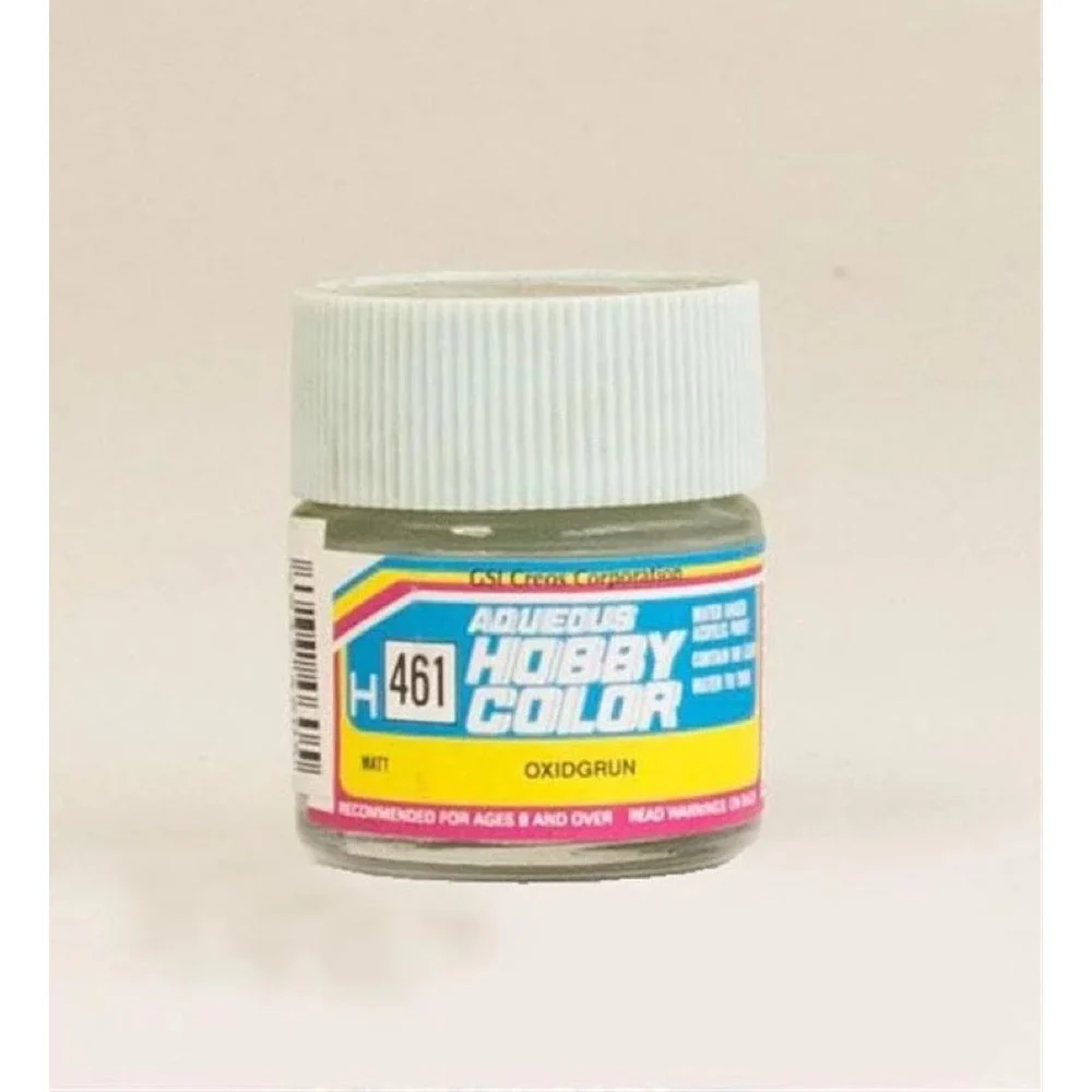 Mr Hobby (Gunze) H461 Aqueous Flat Oxide Green Acrylic Paint 10ml