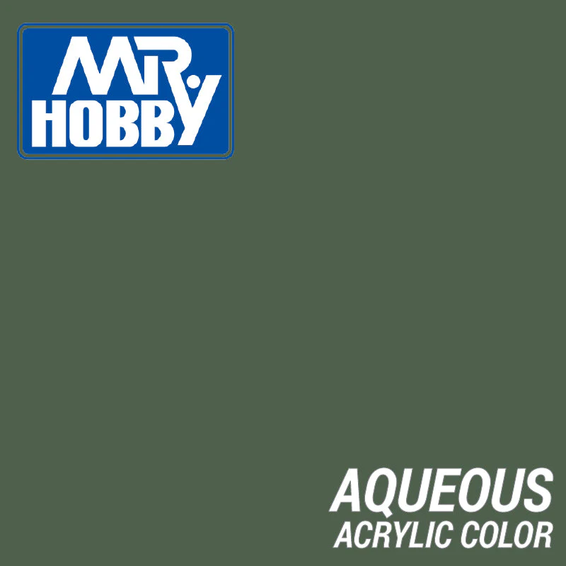 Mr Hobby (Gunze) H461 Aqueous Flat Oxide Green Acrylic Paint 10ml - Image 2
