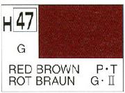 Mr Hobby (Gunze) H047 Aqueous Semi-Gloss Red Brown Acrylic Paint 10ml - Image 3