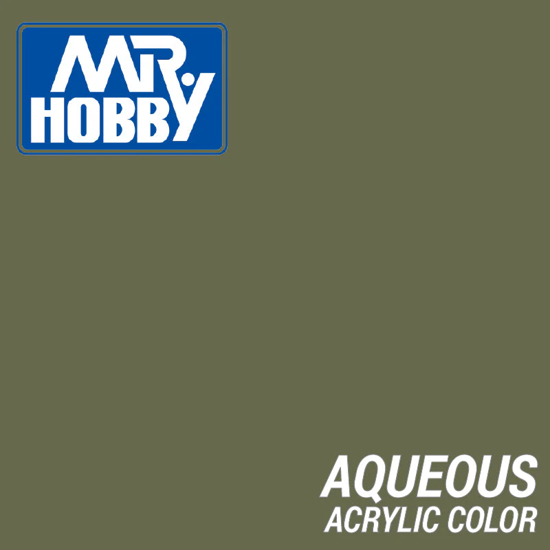 Mr Hobby (Gunze) H064 Aqueous Semi-Gloss RLM Dark Green Acrylic Paint 10ml - Image 2
