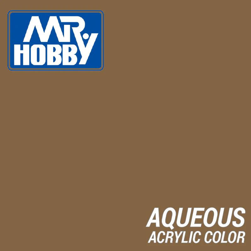 Mr Hobby (Gunze) H007 Aqueous Gloss Brown Acrylic Paint 10ml - Image 2