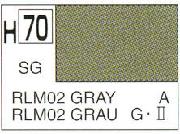 Mr Hobby (Gunze) H070 Aqueous Semi-Gloss RLM Grey Acrylic Paint 10ml - Image 3