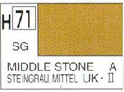 Mr Hobby (Gunze) H071 Aqueous Semi Gloss Middle Stone Acrylic Paint 10ml - Image 3