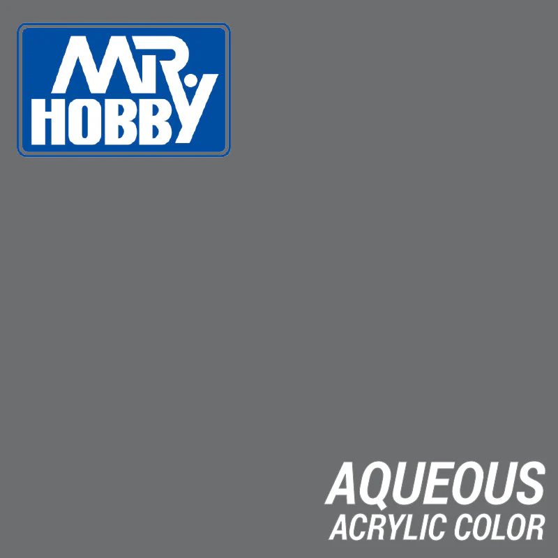 Mr Hobby (Gunze) H082 Aqueous Semi-Gloss Dark Grey 1 Acrylic Paint 10ml - Image 2