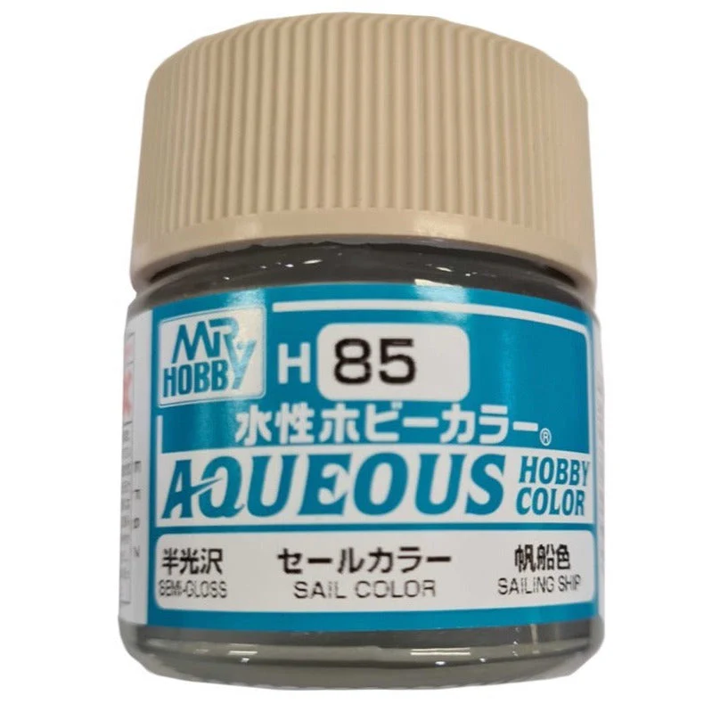 Mr Hobby (Gunze) H085 Aqueous Semi Gloss Sail Colour Acrylic Paint 10ml