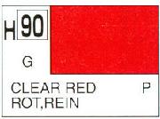 Mr Hobby (Gunze) H090 Aqueous Gloss Clear Red Acrylic Paint 10ml - Image 3