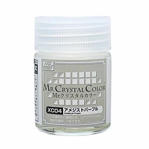 Mr Hobby (Gunze) XC04 Acrylic Mr Crystal Colour Amethyst Purple Lacquer Paint 10ml