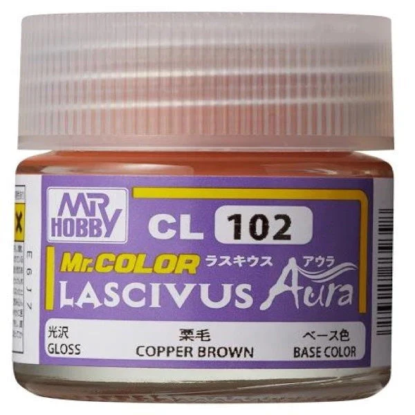 Mr Hobby (Gunze) CL102 Mr Color Lascivus Copper Brown Lacquer Paint 10ml