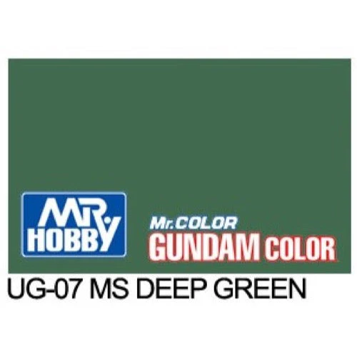 Mr Hobby (Gunze) UG07 Mr Color Gundam Color Deep Green Lacqeur Paint 10ml - Image 2
