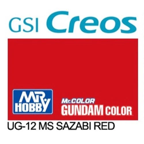 Mr Hobby (Gunze) UG12 Mr Color Gundam Color Szaby Red Lacqeur Paint 10ml - Image 2
