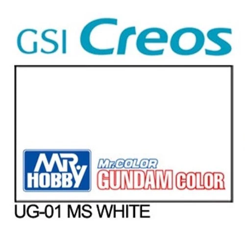 Mr Hobby (Gunze) UG01 Mr Color Gundam Color White Lacqeur Paint 10ml - Image 2