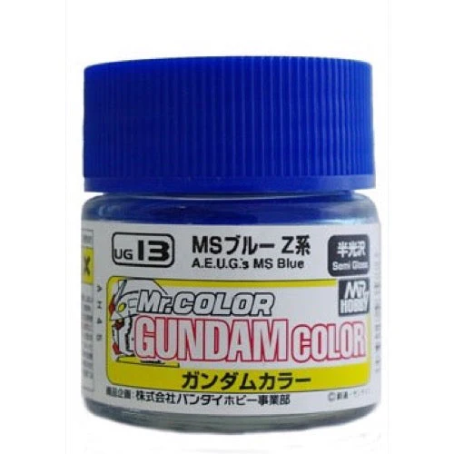 Mr Hobby (Gunze) UG13 Mr Color Gundam Color Zeta Blue Lacqeur Paint 10ml