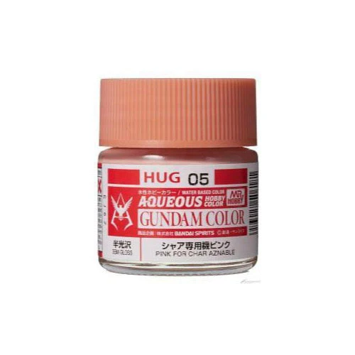 Mr Hobby (Gunze) HUG05 Aqueous Gundam Color Pink for Char Aznable Acylic Paint 10ml