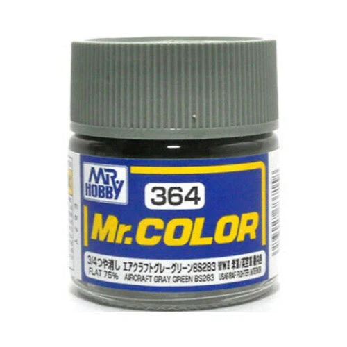Mr Hobby (Gunze) C364 Mr Color Air Grey Green BS283 Lacquer Paint 10ml