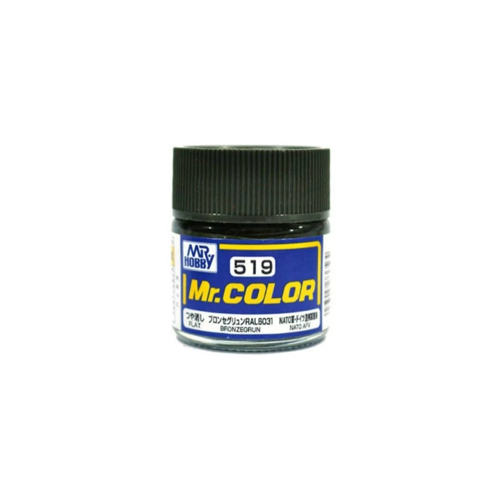 Mr Hobby (Gunze) C519 Mr Color Bronzegrun Lacquer Paint 10ml