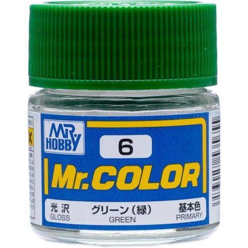 Mr Hobby (Gunze) C006 Mr Color Gloss Green Lacquer Paint 10ml