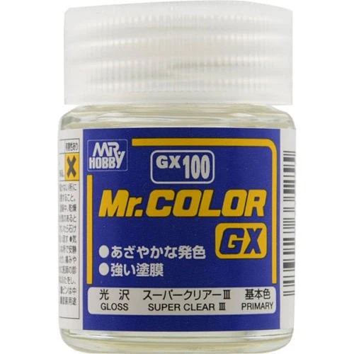 Mr Hobby (Gunze) GX100 Mr Color GX Super Clear III Lacquer Paint 18ml - Image 2