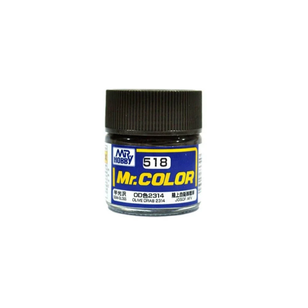Mr Hobby (Gunze) C518 Mr Color Olive Drab 2314 Lacquer Paint 10ml