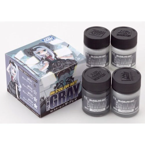 Mr Hobby (Gunze) CS564 Mr Color The Grey Set Lacquer Paint 10ml