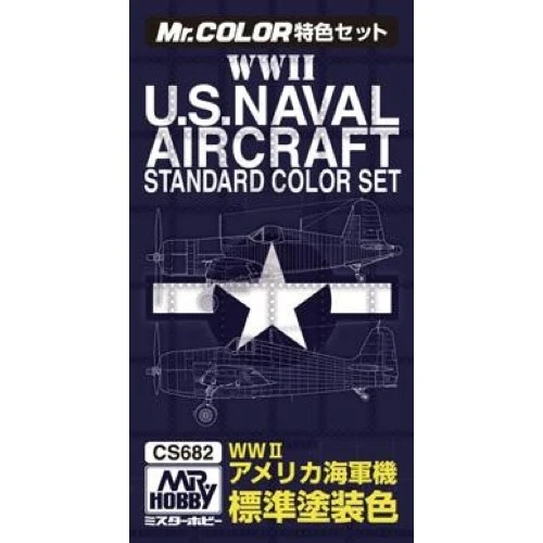 Mr Hobby (Gunze) CS682 Mr Color US Navy Aircraft Colors Set Lacquer Paint 10ml